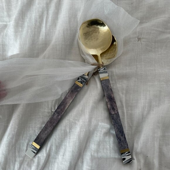 ⭐️Evie Serving Hipster Hippie Artsy Chic Fancy Classy Classic Utensils, Set of 2 - Picture 5 of 5